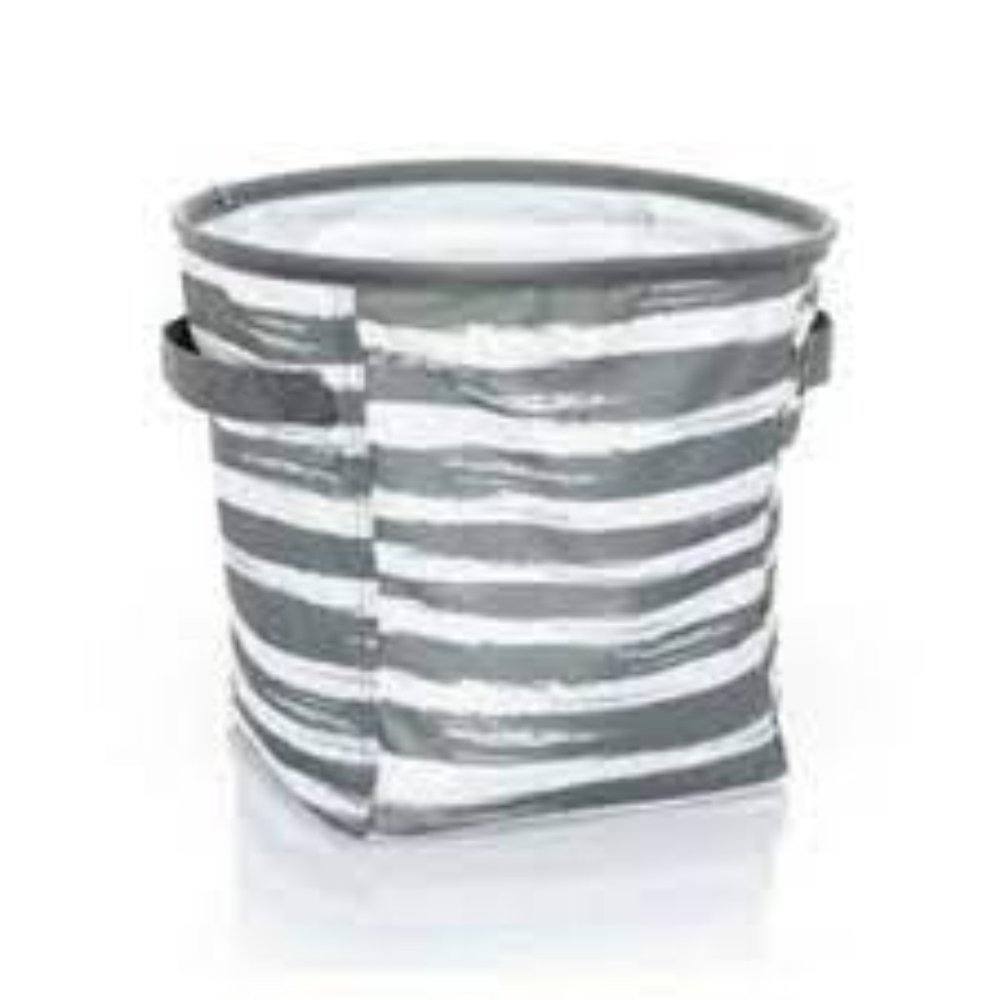 Thirty-one - Mini Storage Bin - Grey Brush Strokes - NIB